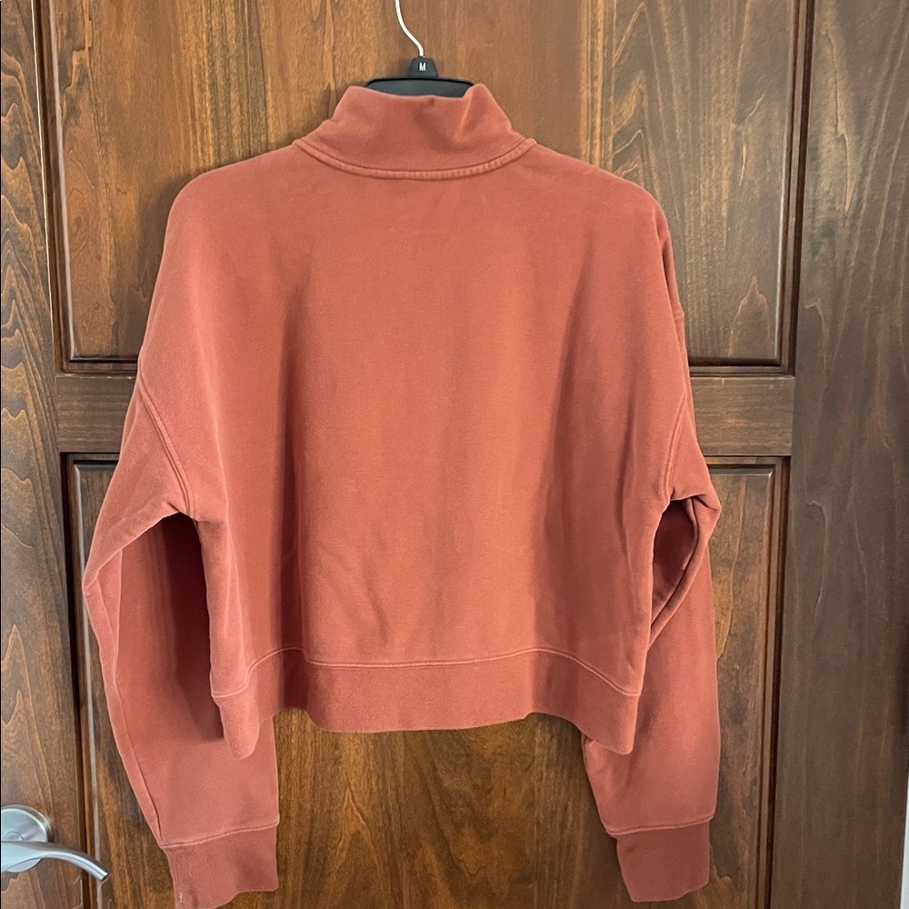 Fabletics Rust Half-Zip Sweatshirt - image 2